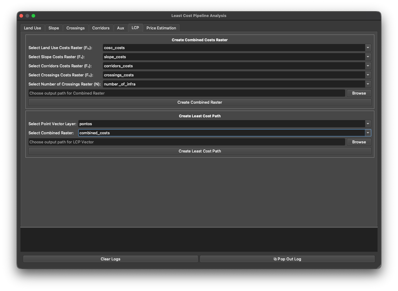 The LCP tab of the plugin